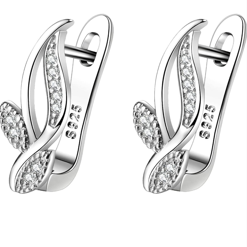925 Sterling Silver Hypoallergenic Women's Dangle Earrings - Picture 3 of 3